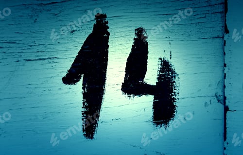 Preview: Number Fourteen Of Information And Indication, Detail Of A Even Number, Address