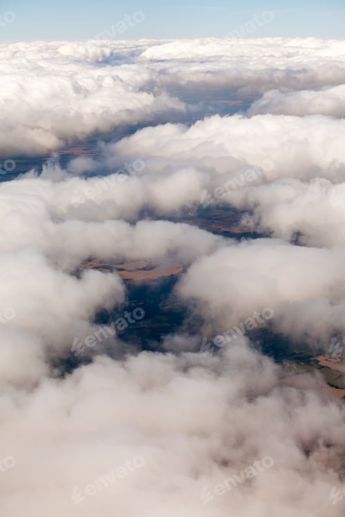 Preview: Beautiful, Dramatic Clouds And Sky Viewed From The Plane