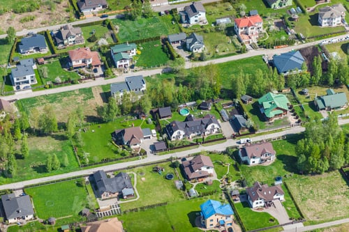 Preview: Aerial View Over The Residential Area