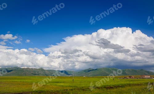 Preview: Summer Landscape With Dramatic Clouds