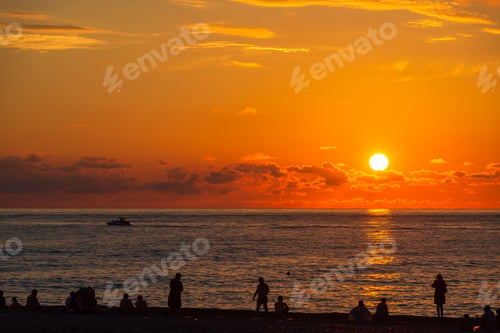 Preview: Orange Sunset Over The Black Sea