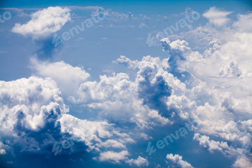 Preview: Beautiful, Dramatic Clouds And Sky Viewed From The Plane. High Resolution And Quality