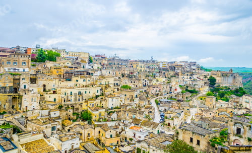Preview: View Of Rooftops Of The Italian City Matera.