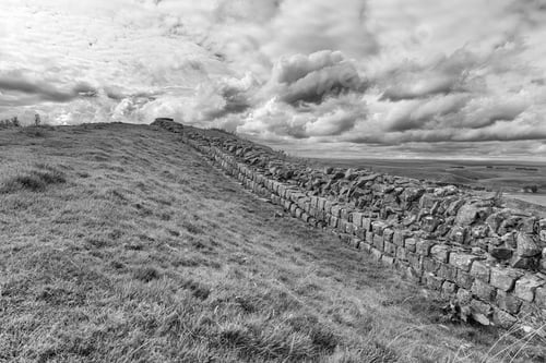 Preview: Hadrian'S Wall In Northern England. A High Contrast Monochrome Edit.