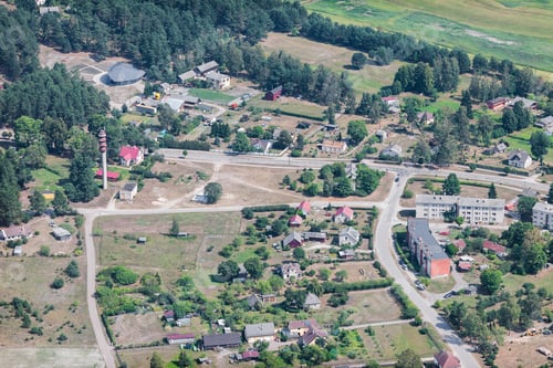 Preview: Aerial View Over The Mersrags Village (Latvia)