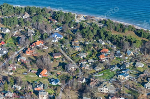 Preview: Aerial View Over The Village Ragaciems (Latvia)
