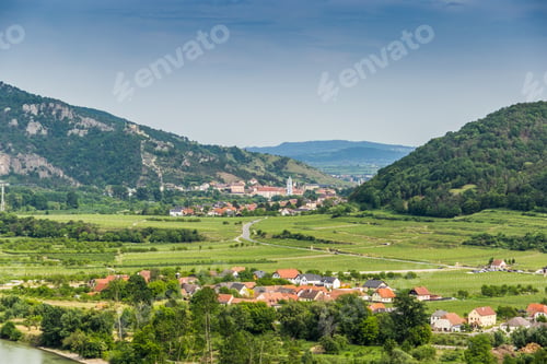 Preview: Landscape Of Wachau Valley, Danube River, Austria.