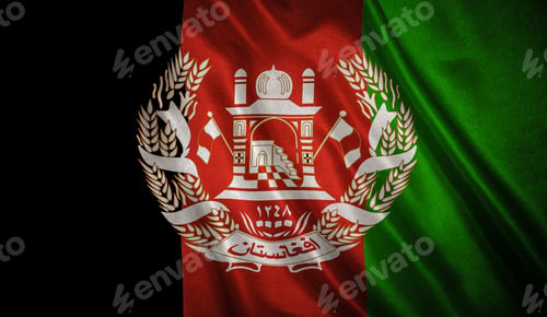 Preview: Flag With Original Proportions. Flag Of The Afghanistan