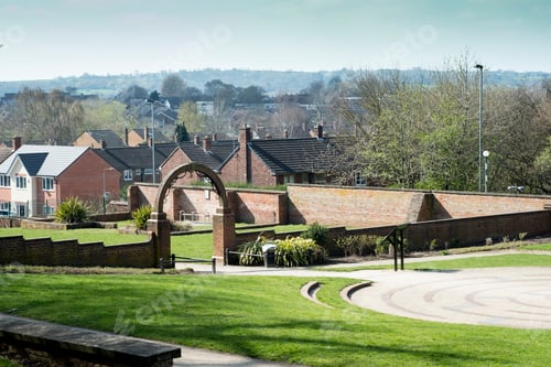 Preview: Formal Gardens Houses Background