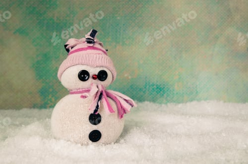 Preview: Cute Snowman Figure Craft Decoration