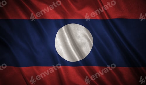 Preview: Flag With Original Proportions. Flag Of The Laos