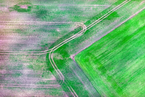 Preview: Aerial View Over The Rural Fields