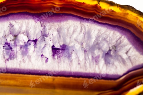 Preview: Agate And Quartz Slice - Beautiful Texture