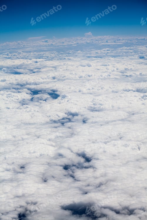 Preview: Beautiful, Dramatic Clouds And Sky Viewed From The Plane. High Resolution And Quality