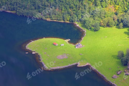 Preview: Naeroyfjord - Famous Unesco World Heritage Site In Norway. Beautiful Fiord Landscape In Sogn Og