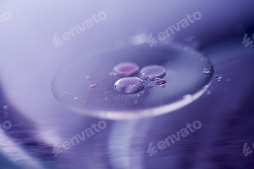 Preview: Abstract Composition Of Oil Drops On A Water Surface With Very Soft Focus
