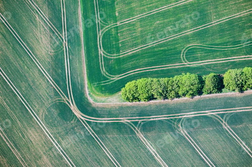 Preview: Aerial View Over The Rural Fields