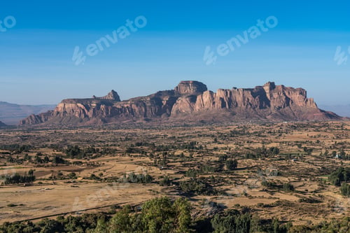Preview: Landscape In Gheralta In Tigray, Northern Ethiopia, Africa.