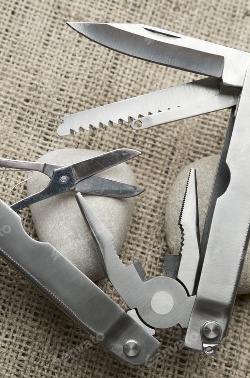 Preview: Close Up View Of A Multi-Tool Pliers