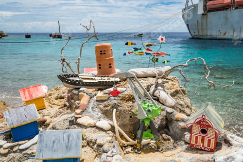 Preview: Tug Boat Beach Views Around The Caribbean Island Of Curacao