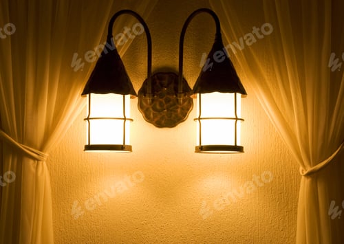 Preview: Two Classic Wall Electric Lights.