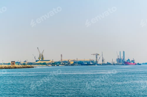 Preview: View Of The Industrial Port Of Ajman, Uae