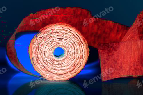 Preview: Colorful Abstract Composition With Crepe, Lights And Shadows