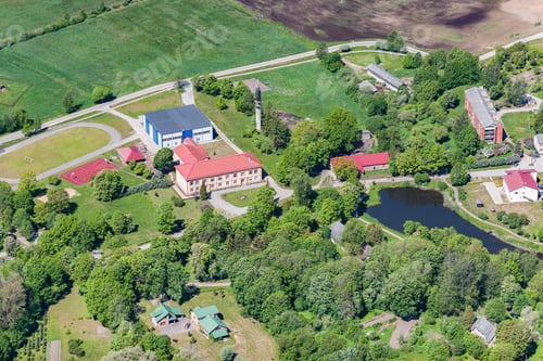 Preview: Aerial View Over The Small Village