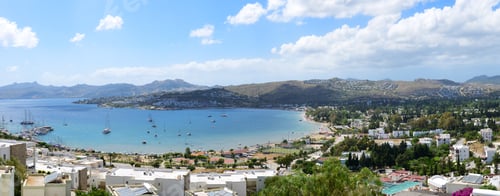 Preview: Panorama Of The Beach With Recreation Yachts On Turkish Resort, Bodrum, Turkey