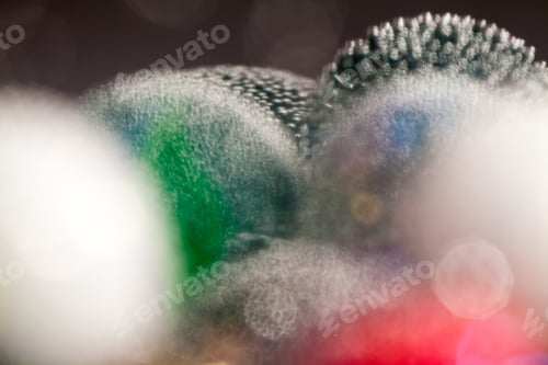 Preview: Abstract Underwater Composition With Colorful Glass Balls, Bubbles And Light