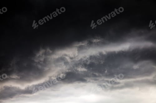 Preview: Dark And Dramatic Storm Clouds Area Background