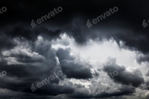 Preview: Dark And Dramatic Storm Clouds Area Background