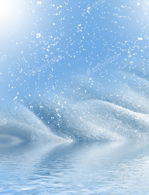 Preview: Background Of Snow. Winter Landscape.