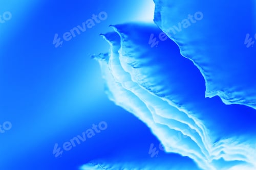 Preview: Colorful Abstract Composition With Blue Crepe, Lights And Shadows