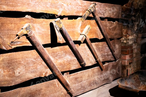 Preview: Set Of Tools Used In Underground Coal Mine.