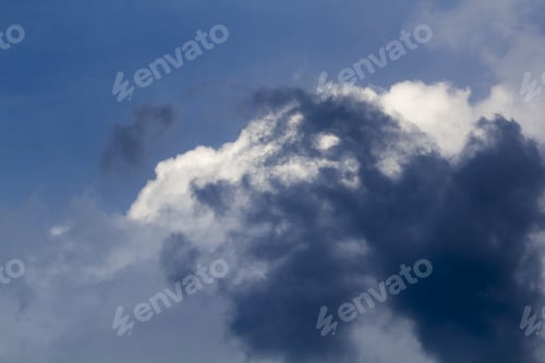 Preview: Beautiful, Dramatic Clouds And Sky. Image Has Grain Texture Seen At Its Maximum Size