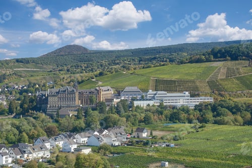 Preview: Bad Neuenahr-Ahrweiler With Kalvarienberg Monastery,Ahrtal,Rhineland-Palatinate,Germany