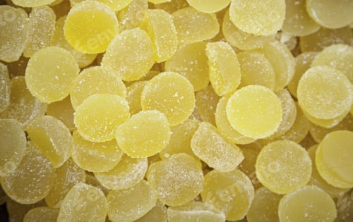 Preview: Orange Candies, Detail Of Orange Flavored Jelly Beans, Sweet Food