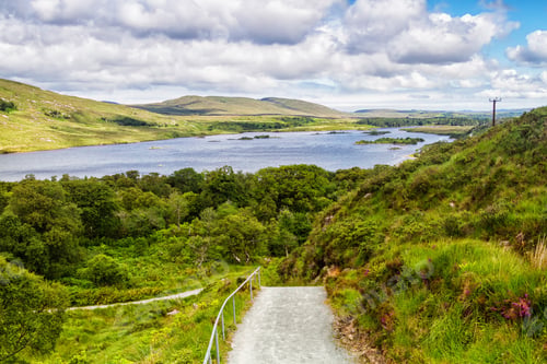 Preview: Panoramic View And Landscape Of Glenveagh National Park In Ireland. County Donegal