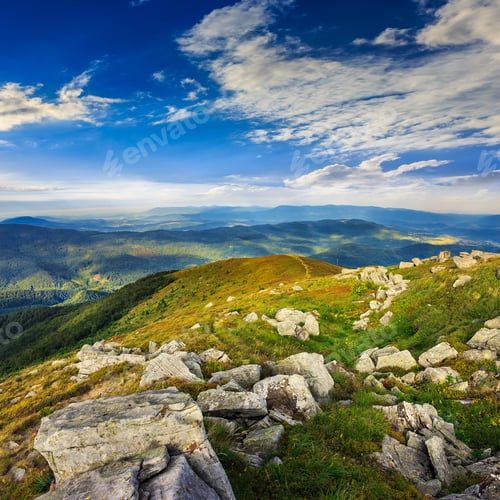 Preview: White Sharp Stones On The Hillside