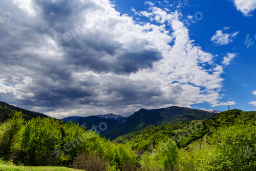 Preview: Amazing Mountain Landscape With Dramatic Clouds, Armenia