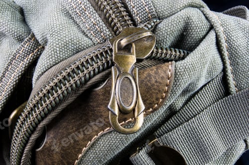 Preview: Closeup Of Fittings And Zips Hand Bag