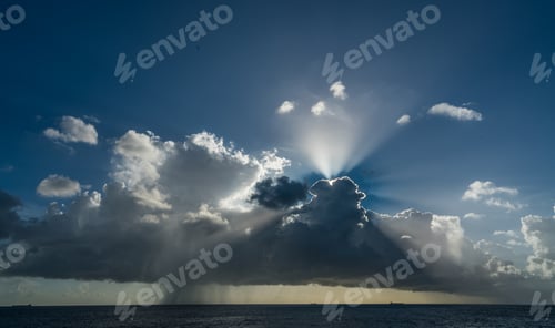 Preview: Sunset Over The Ocean View Around The Caribbean Island Of Curacao