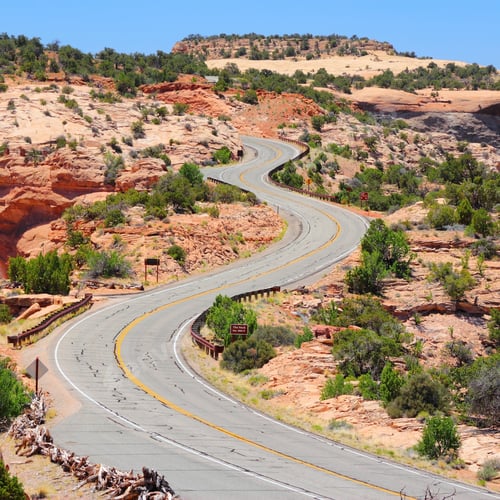 Preview: Canyonlands National Park In Utah, Usa. Island In The Sky District - Winding Road.