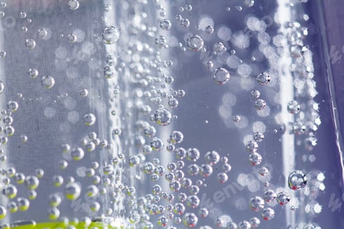 Preview: Abstract Composition With Underwater Tubes With Colorful Jelly Balls Inside And Bubbles