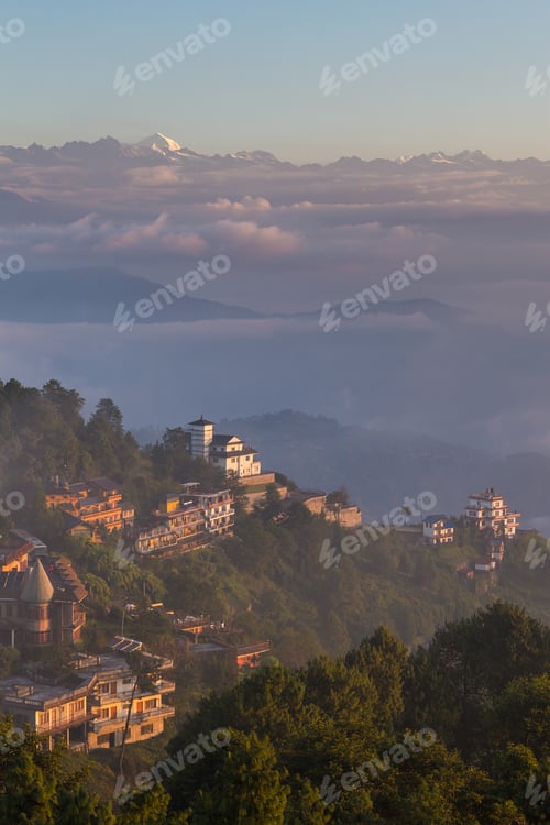 Preview: Sunrise In Nagarkot In The Kathmandu Valley. The Edge Of The Valley From Where Is The Best View Of