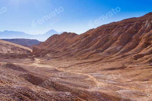Preview: Valley Of The Moon Landscape, Chile. Chilean Panorama. Valle De La Luna