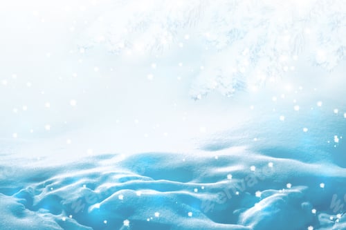 Visualização: Fundo abstrato de inverno, Natal e Ano Novo. Flocos de neve
.