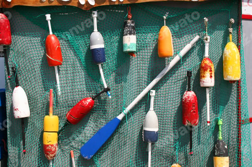 Preview: Fishing Equipment Washed Up Ashore And Displayed As Found Objects