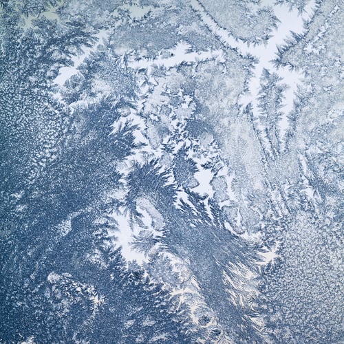 Preview: Ice Flowers On Glass - Texture And Background. High Resolution And Sharp, Beautiful Details
